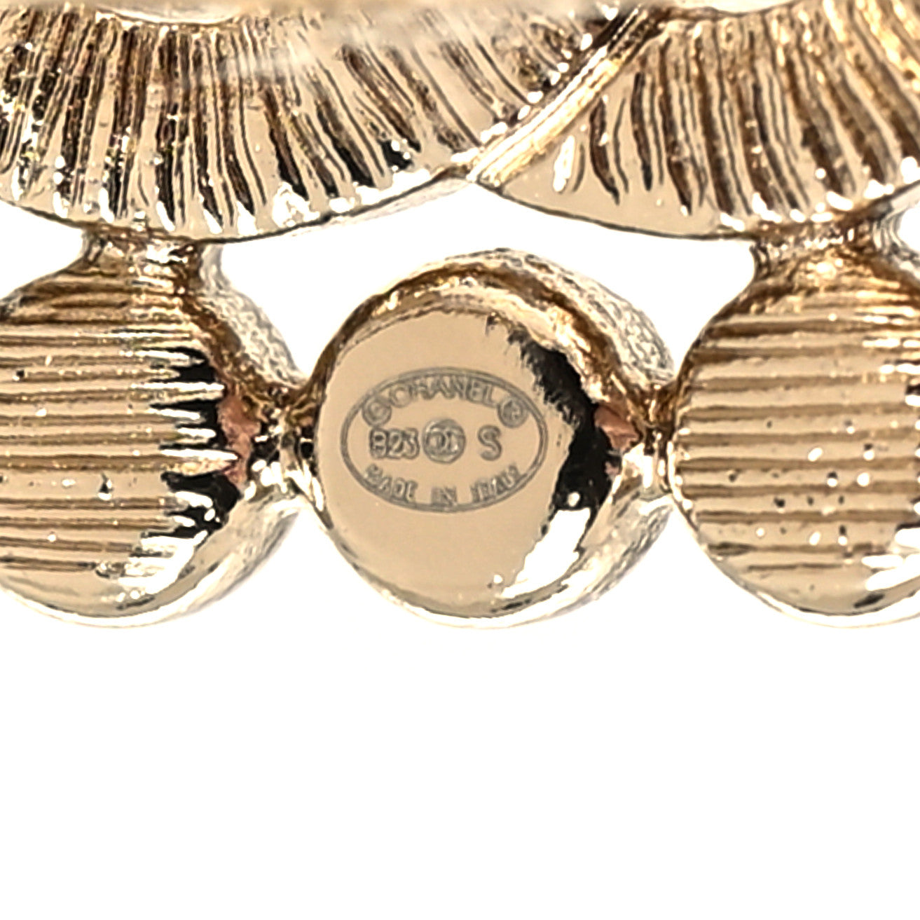 Metal Crystal CC Hair Clip Gold Black