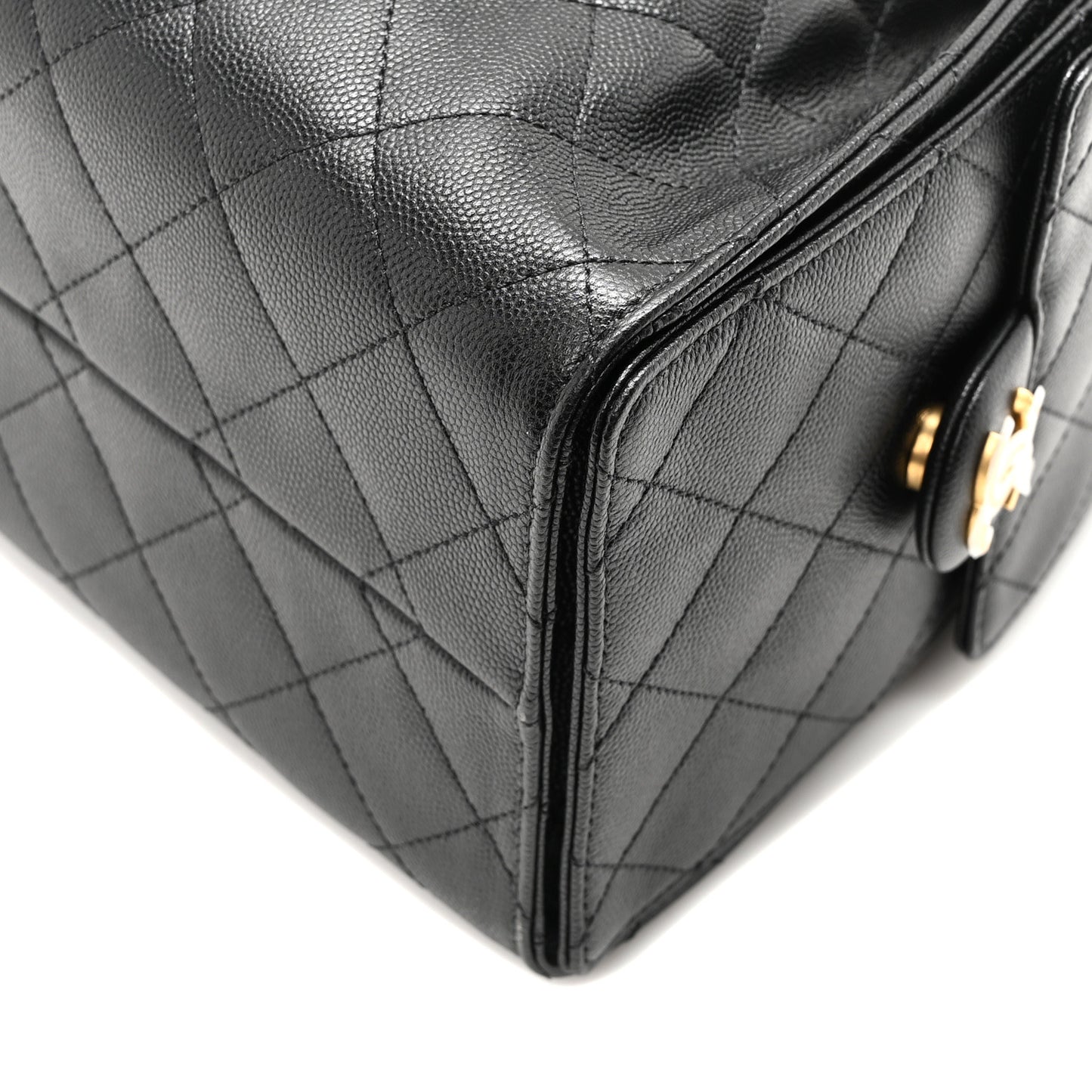 Caviar Quilted Small Chanel 25 Handbag Black