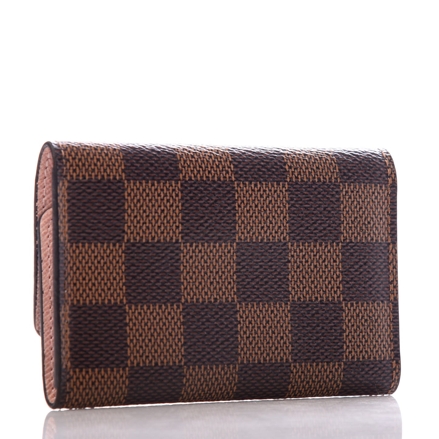 Damier Ebene Multicles 6 Key Holder Rose Ballerine