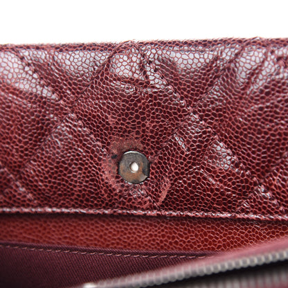 Chanel Crumpled Grained Calfskin CC Crave Tote Burgundy 11 of 15