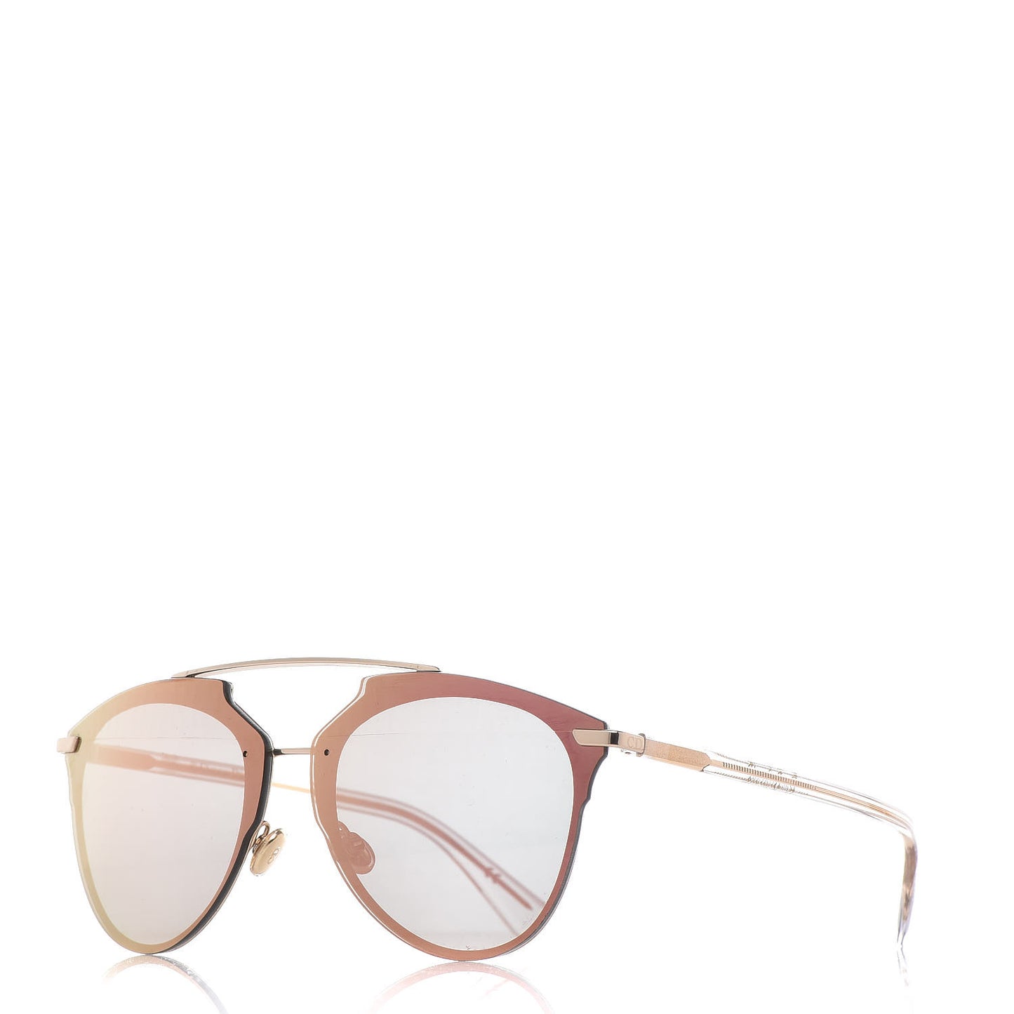 Reflected Pixel Sunglasses Rose Gold