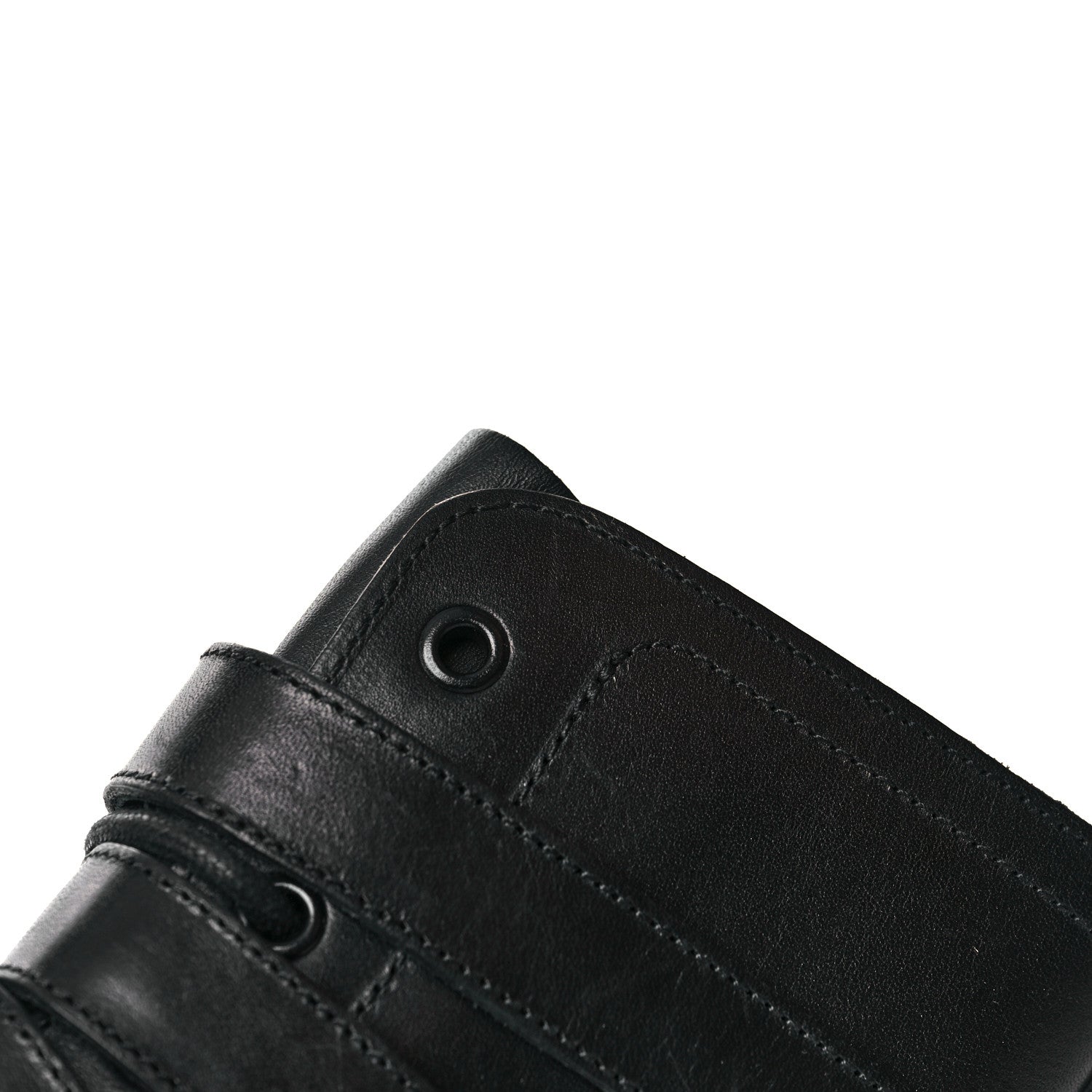 Saint Laurent Smooth Calfskin Studded Strap Rangers Boots 36 Black 17 of 20