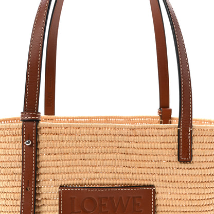Loewe Raffia Small Square Basket Tote Bag Natural Tan 7 of 9