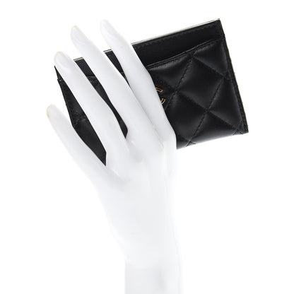 Chanel Lambskin Quilted Card Holder Black 2 of 9