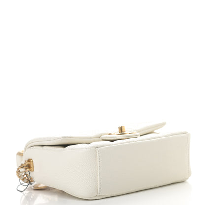 Chanel Caviar Quilted Mini Chain Soul Flap White 4 of 12
