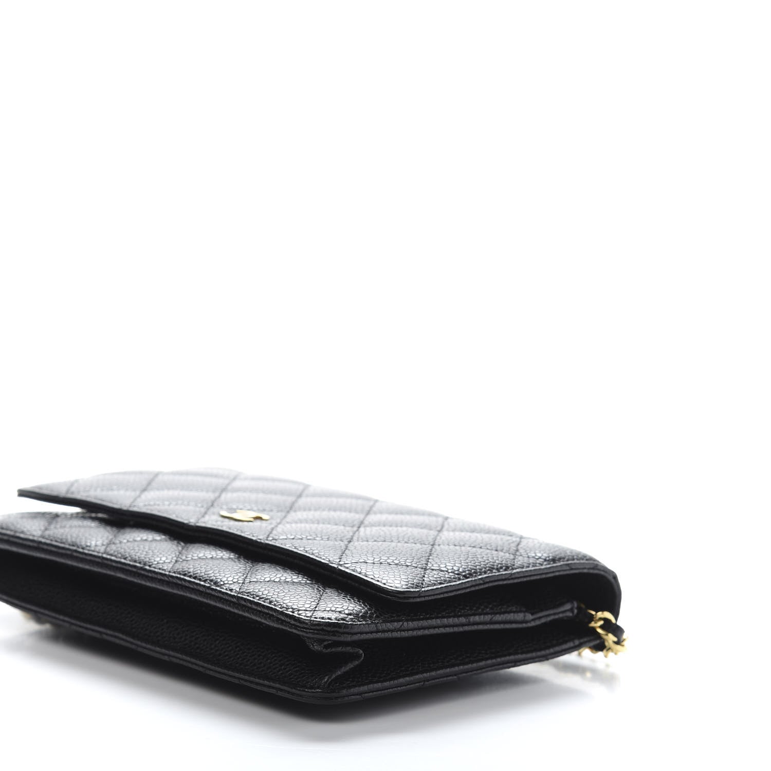 Chanel Caviar Quilted Wallet On Chain WOC Black 10 of 12