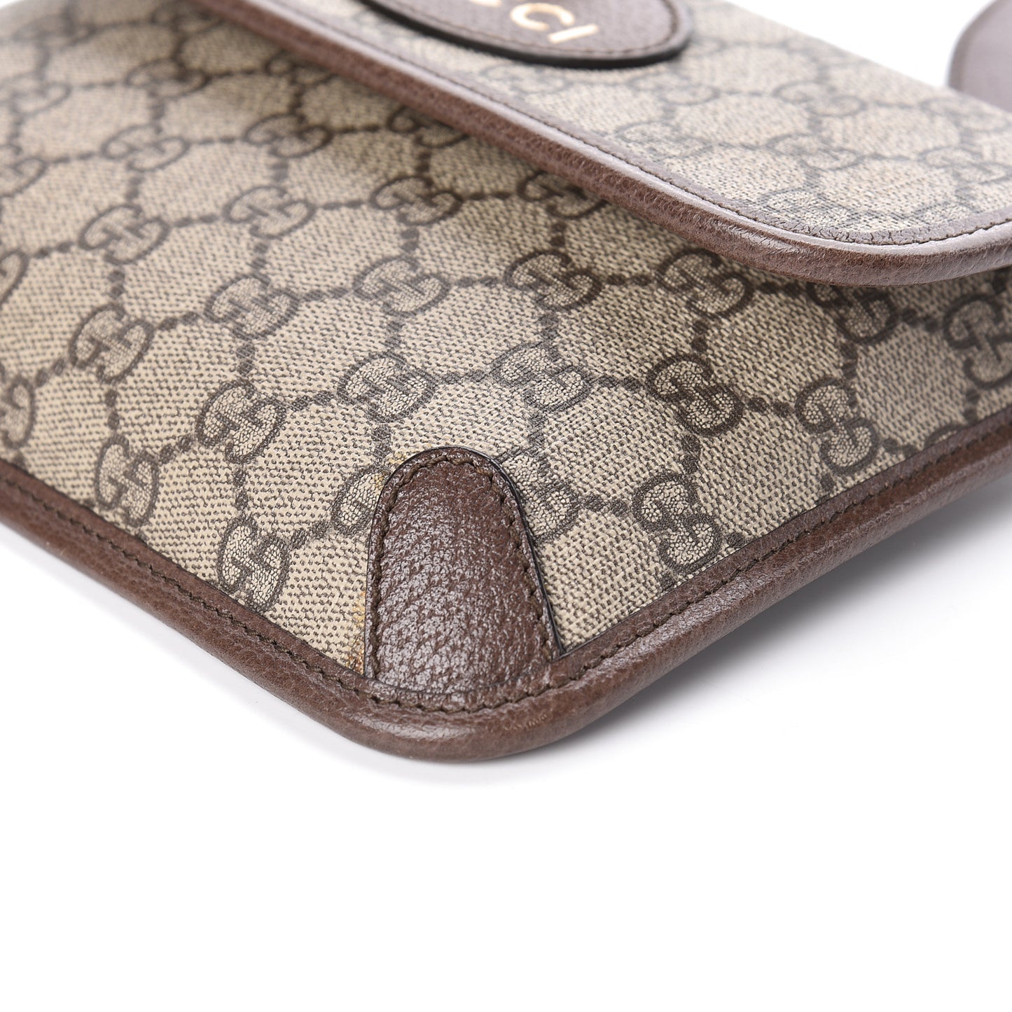 GG Supreme Web Totem Three Piece Monogram Shoulder Bag in Dark Brown