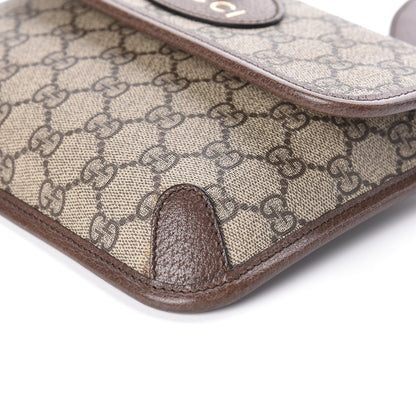 Gucci GG Supreme Web Totem Three Piece Monogram Shoulder Bag in Dark Brown 9 of 12