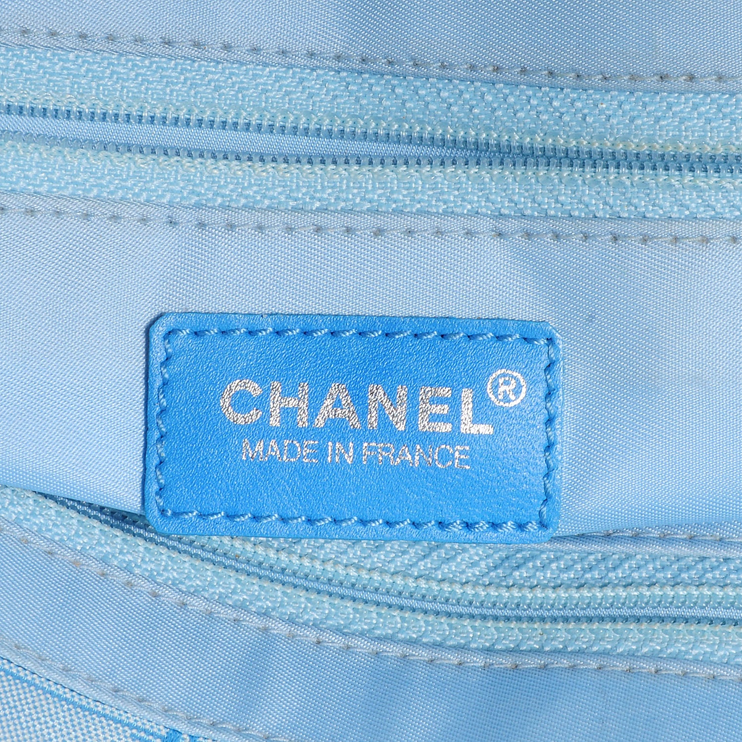 Chanel Nylon Travel Tote Blue 7 of 8