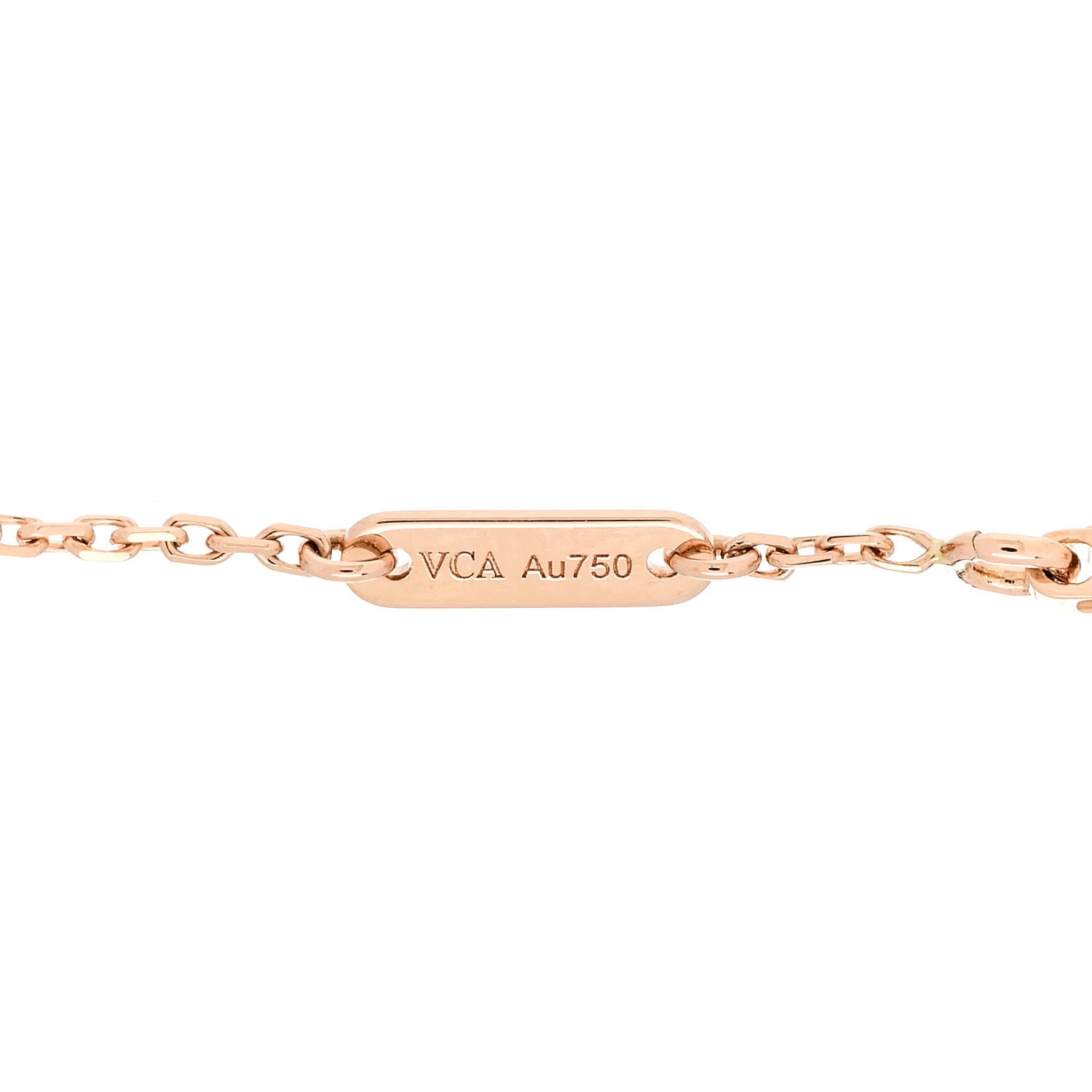 Van Cleef & Arpels 18K Rose Gold Carnelian Sweet Alhambra Bracelet 3 of 5