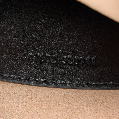 Gucci Calfskin Matelasse Small GG Marmont Chain Shoulder Bag Black 7 of 11
