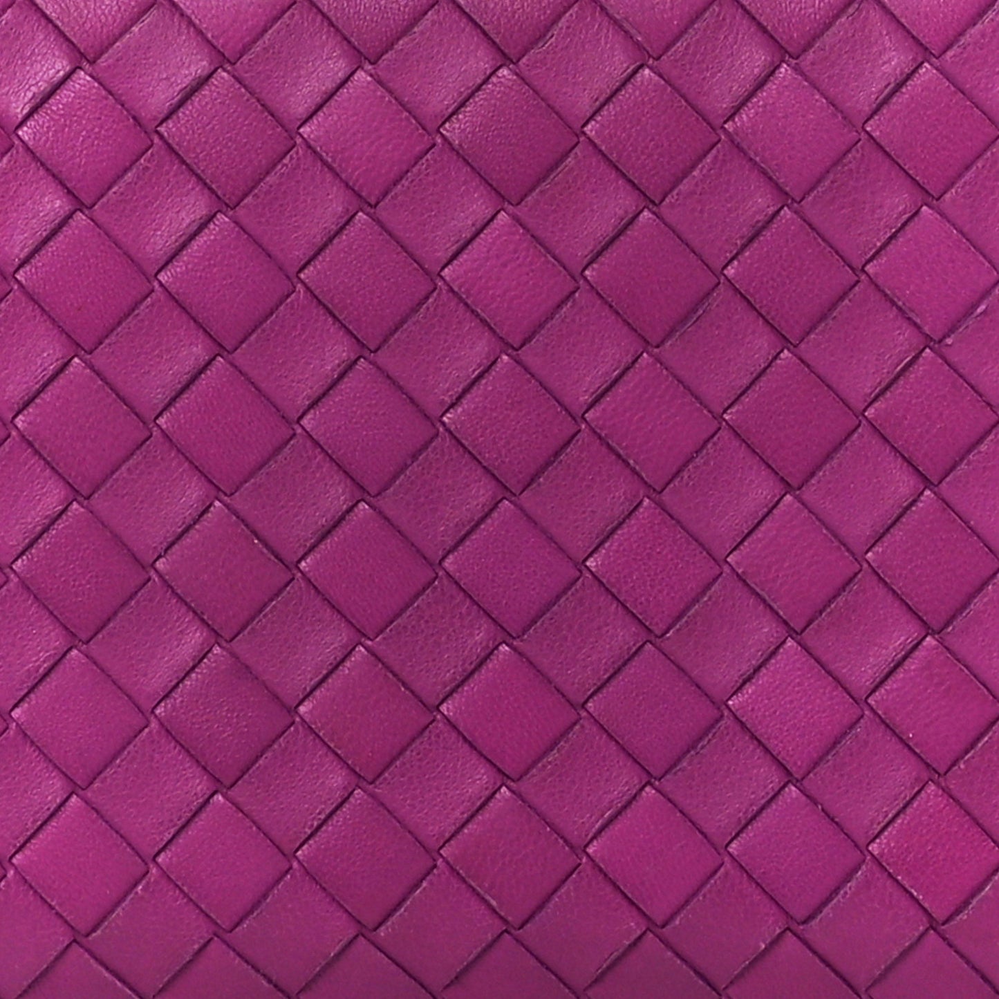 Nappa Intrecciato Zip Around Wallet Orchid