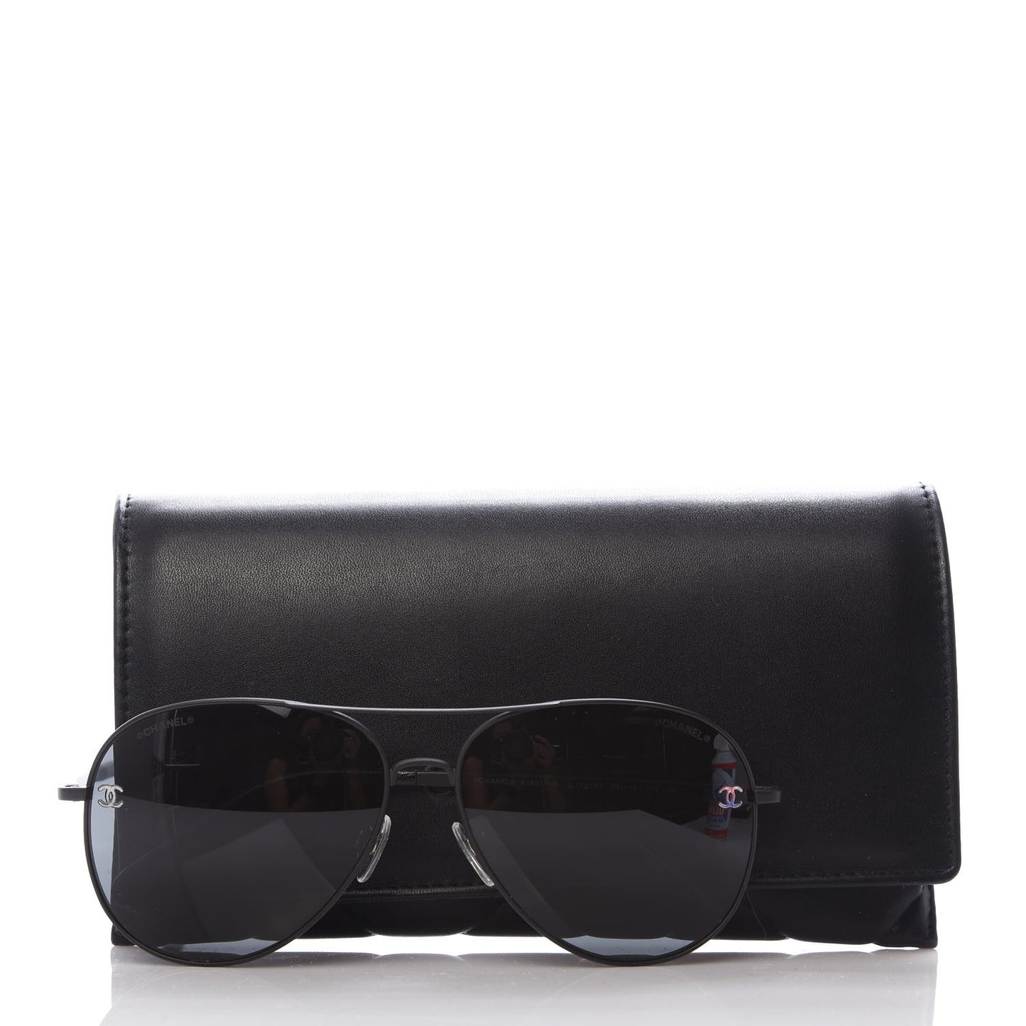 Metal Aviator CC Sunglasses 4189 T-Q Black