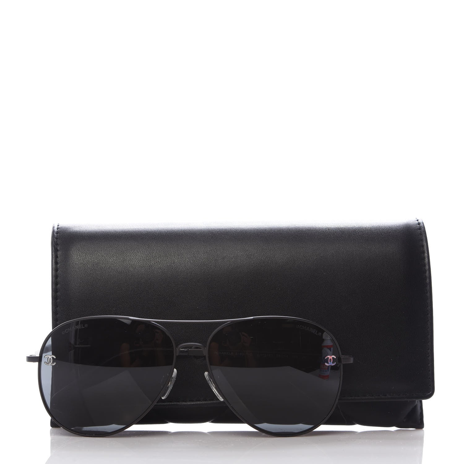 Chanel Metal Aviator CC Sunglasses 4189 T-Q Black 8 of 8