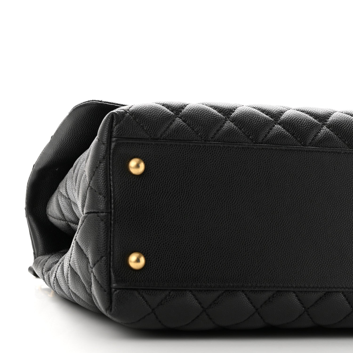 Chanel Caviar Quilted Medium Coco Handle Flap Black 9 of 10