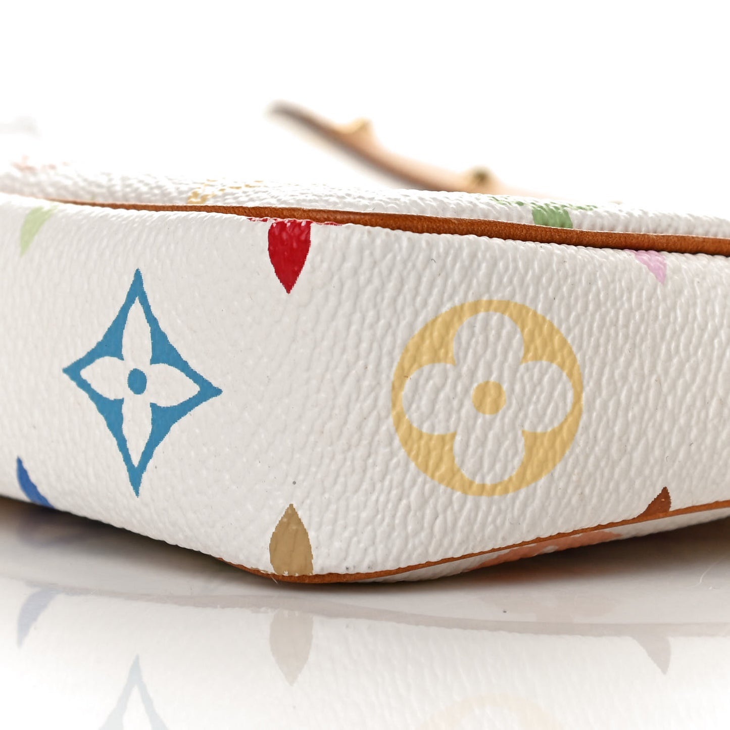 Monogram Multicolor Pochette Accessories White