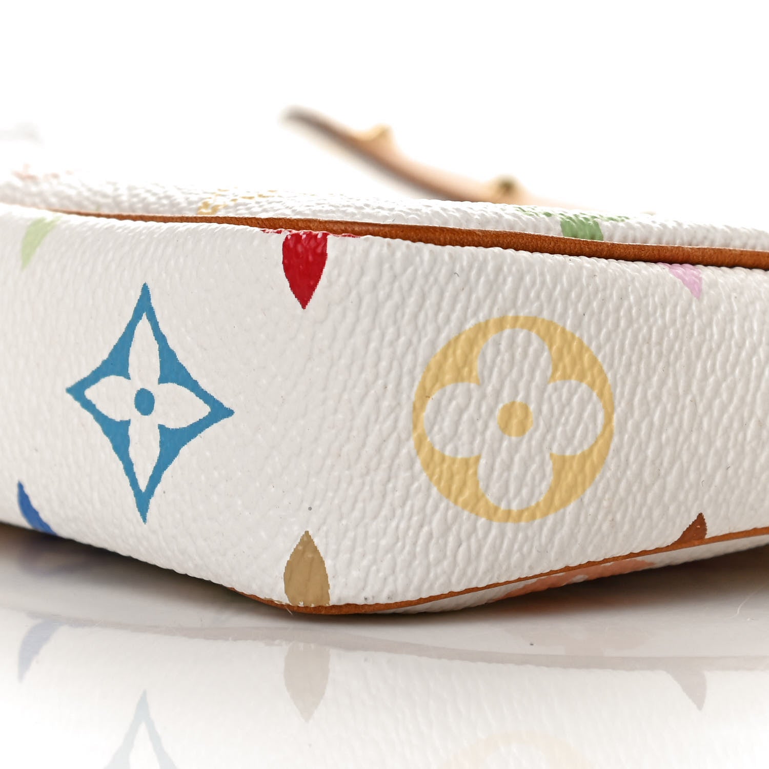 Louis Vuitton Monogram Multicolor Pochette Accessories White 9 of 9