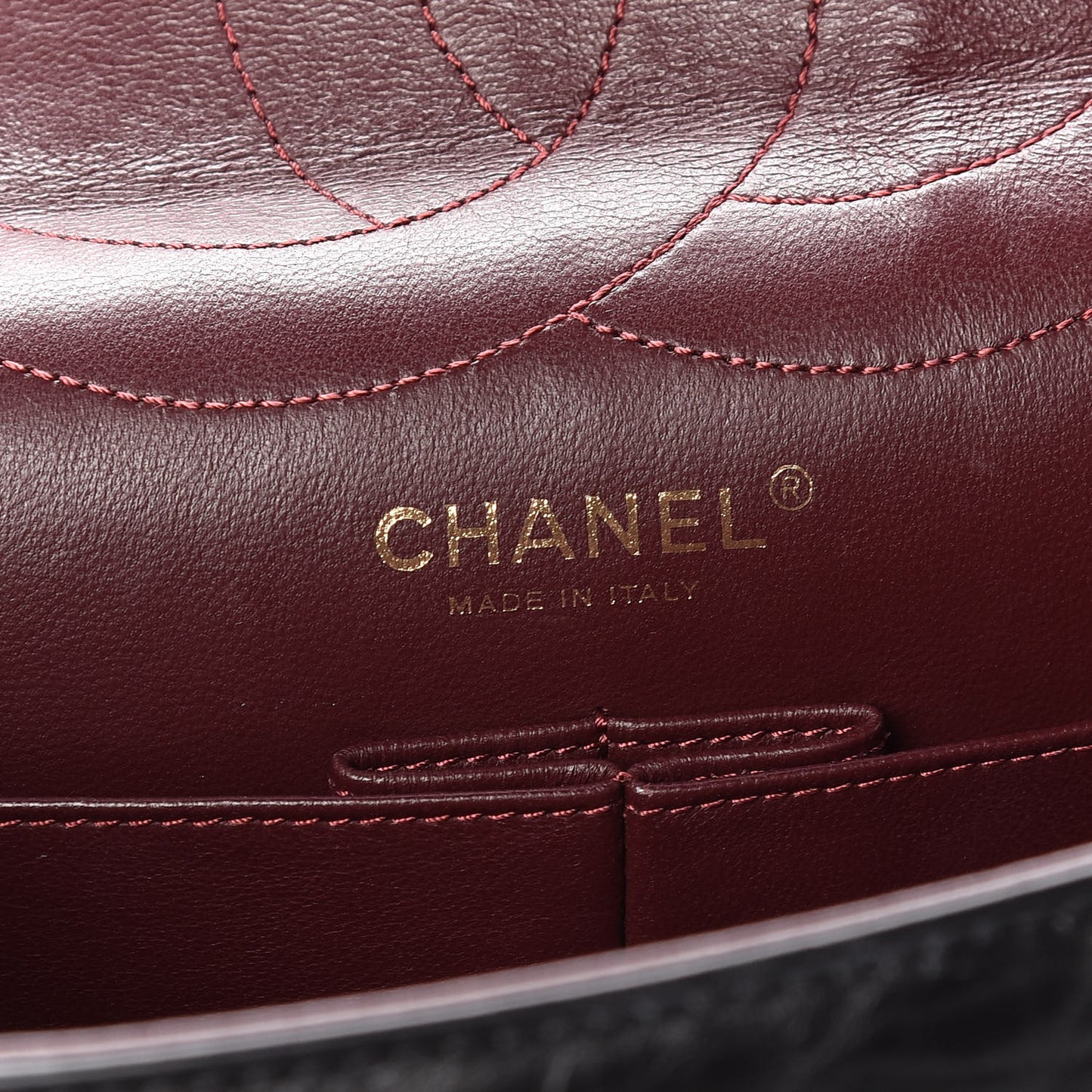 Aged Calfskin Quilted 2.55 Reissue 227 Flap Black