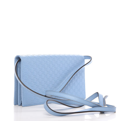 Gucci Microguccissima Crossbody Wallet Mineral Blue 3 of 11