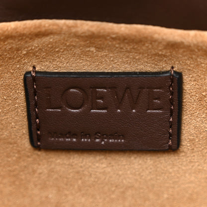 Loewe Calfskin Mini Flamenco Knot Clutch Chocolate 6 of 10