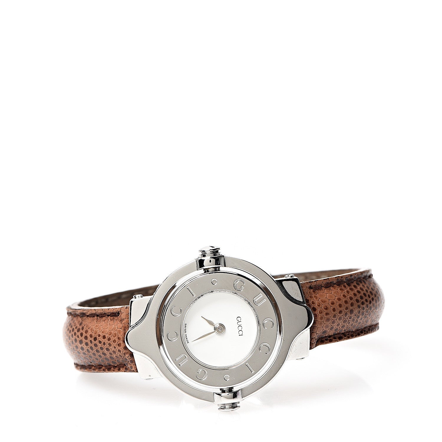 Gucci Stainless Steel Lizard 21mm Twirl Quartz Watch 2 of 6