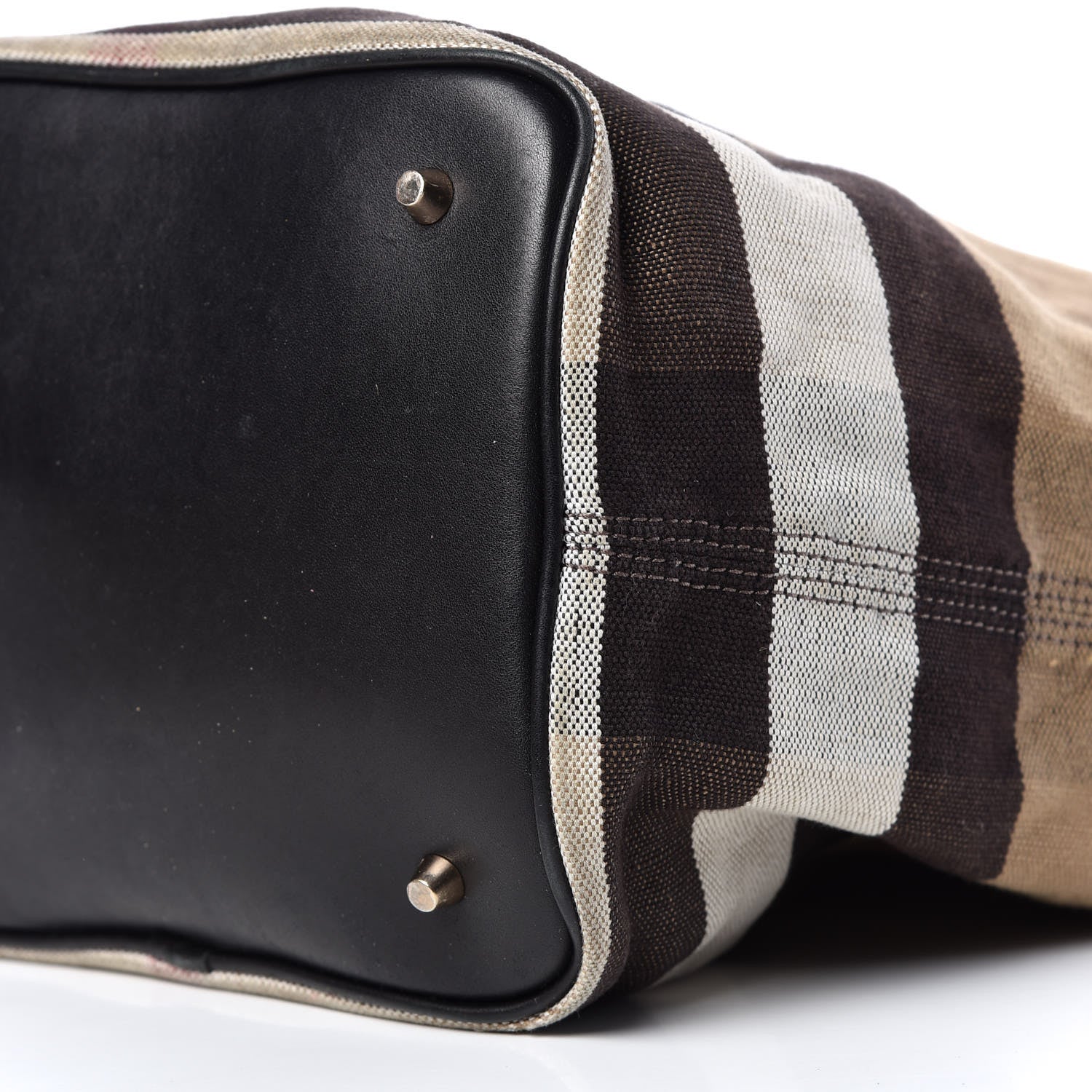 Burberry Canvas Mega Check Medium Ashby Hobo Black 24 of 32