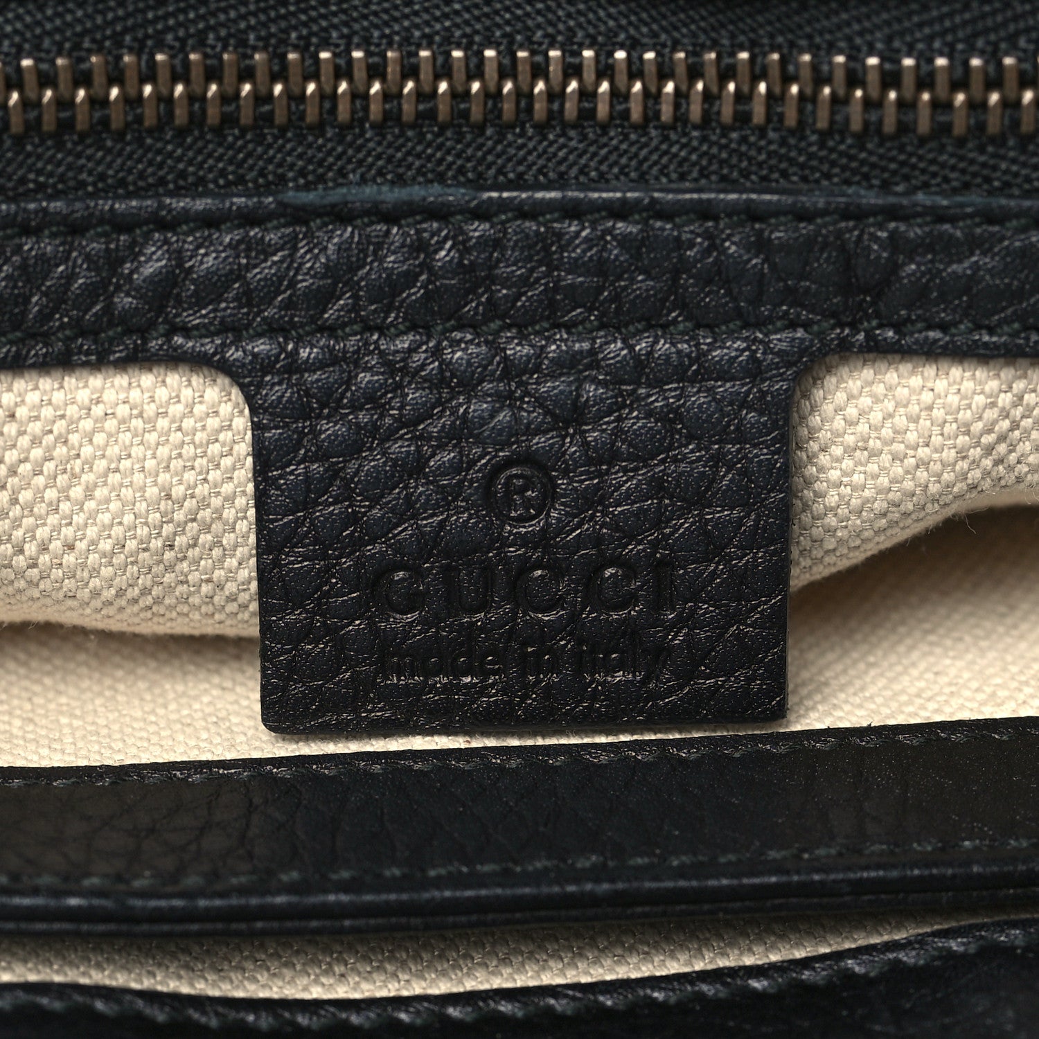 Gucci Calfskin Large GG Marmont Shoulder Bag Black 5 of 8