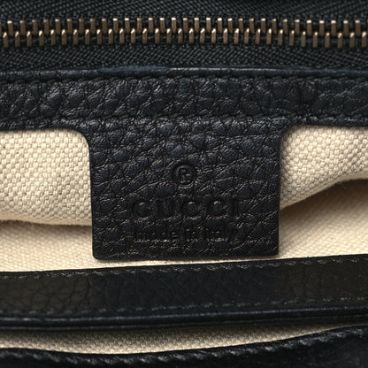 Gucci Calfskin Large GG Marmont Shoulder Bag Black 5 of 8