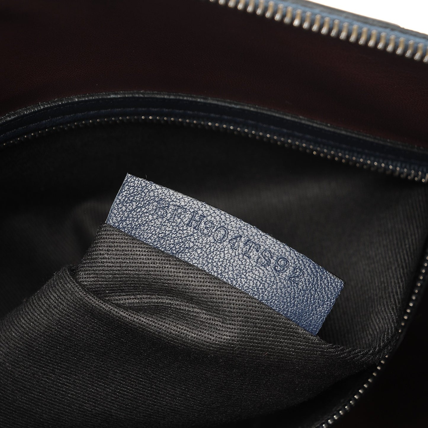 Nappa Canvas Camouflage Large Zip Pouch Blue
