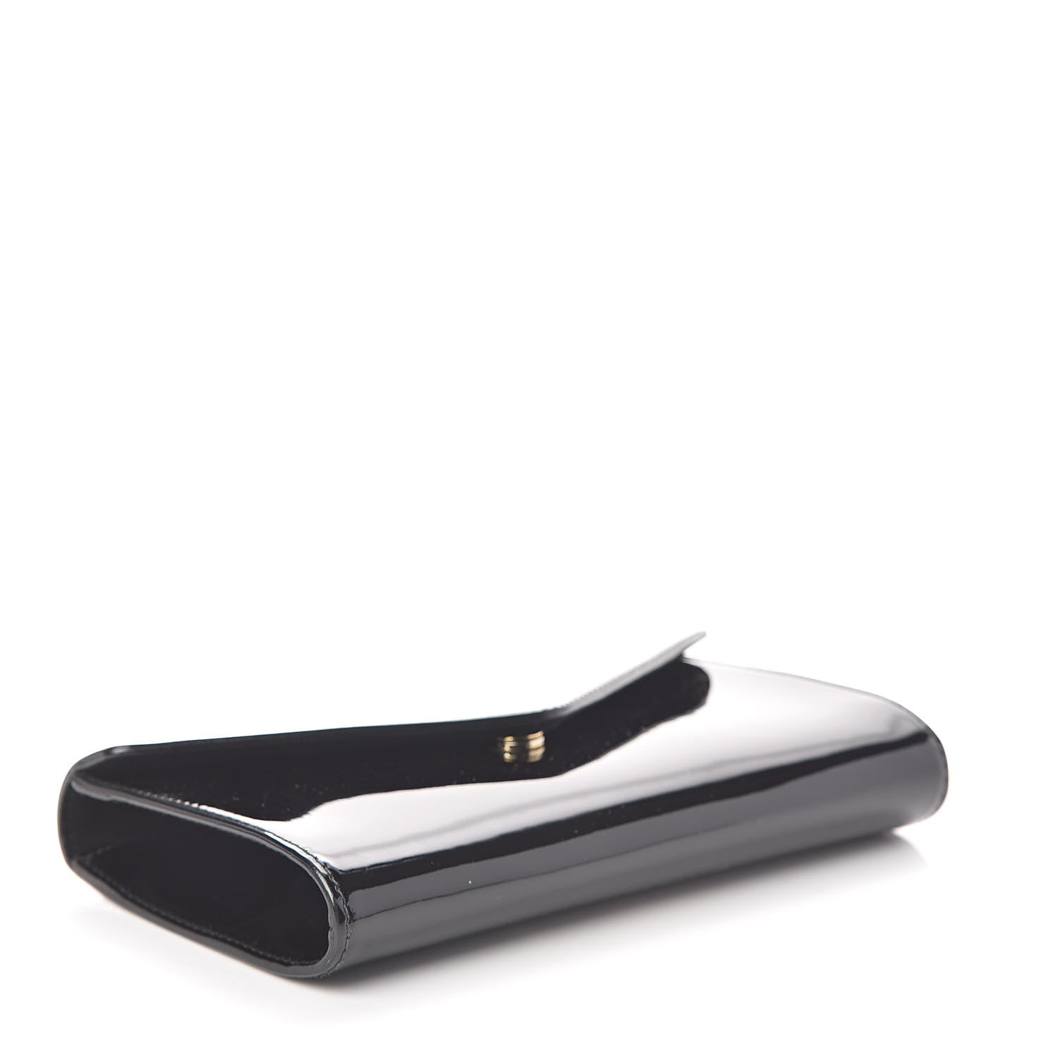 Saint Laurent Patent Y-Mail Clutch Black 4 of 6