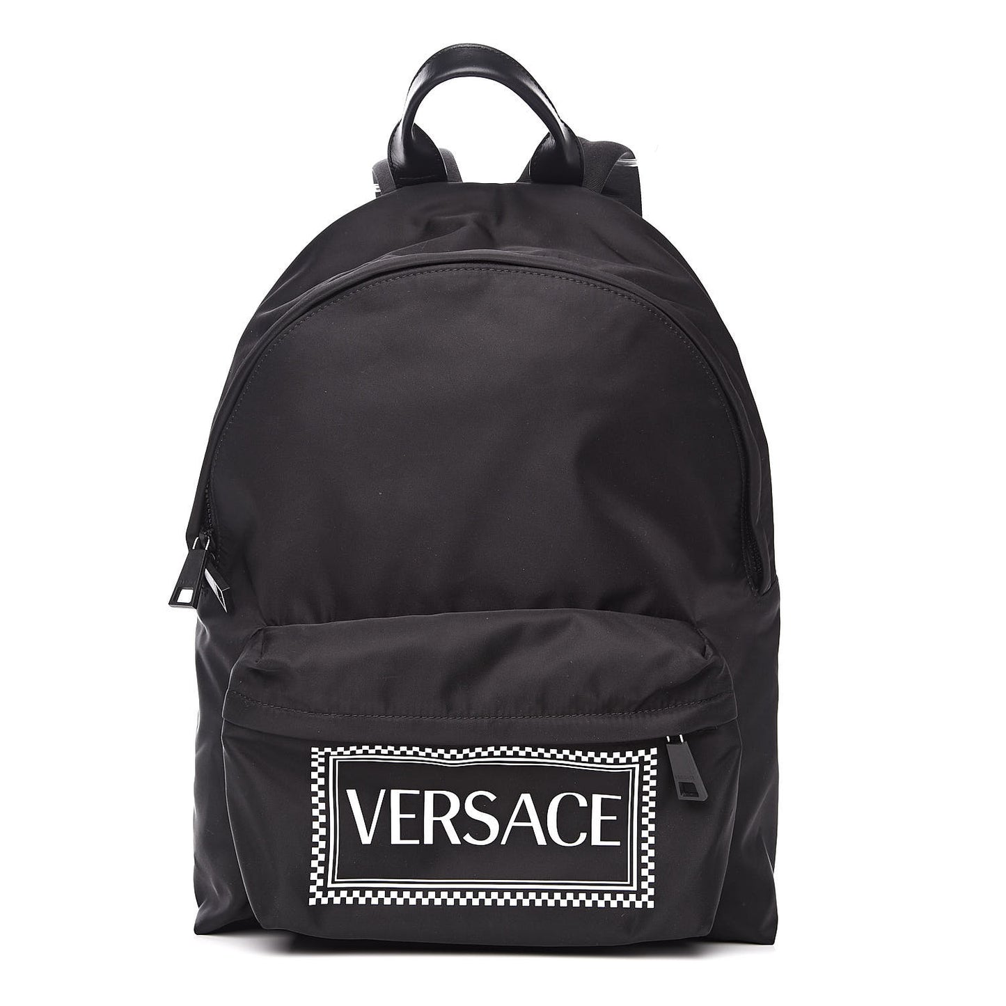 Nylon 90's Logo Backpack Black