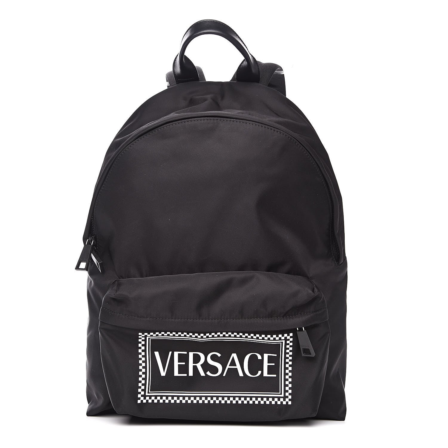 Versace Nylon 90's Logo Backpack Black 1 of 9