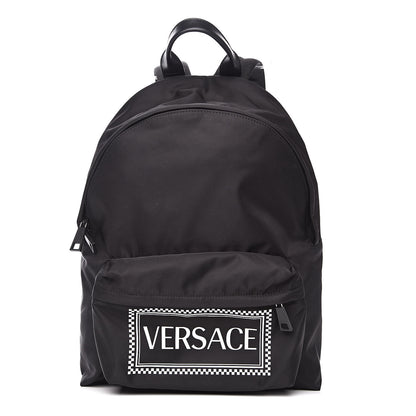 Versace Nylon 90's Logo Backpack Black 1 of 9