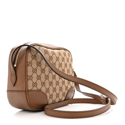 Gucci Monogram Mini Bree Messenger Bag Beige Tabacco 3 of 10