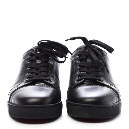 Christian Louboutin Calfskin Mens Louis Junior Flat Sneakers 43 Black 2 of 9