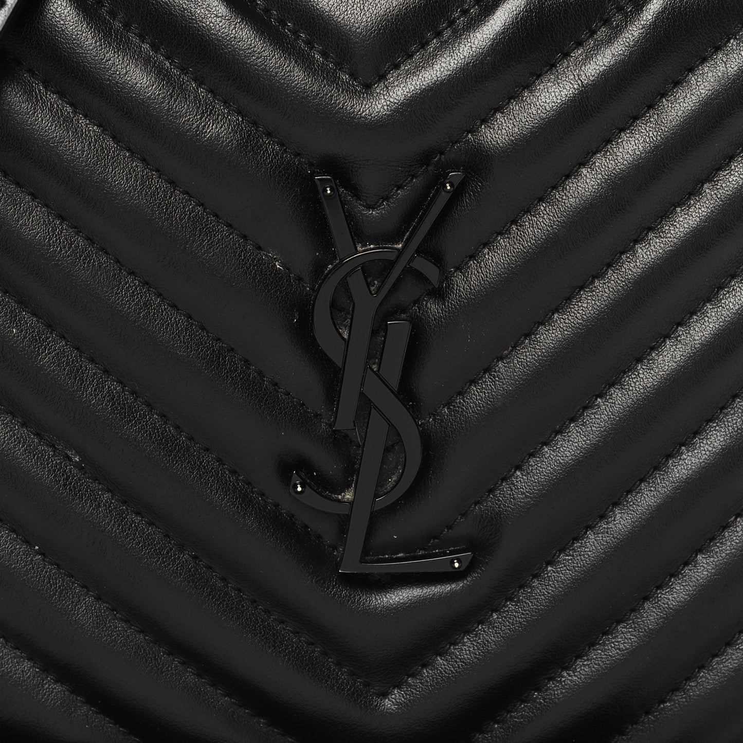 Calfskin Matelasse Monogram Monochrome Lou Camera Bag Black