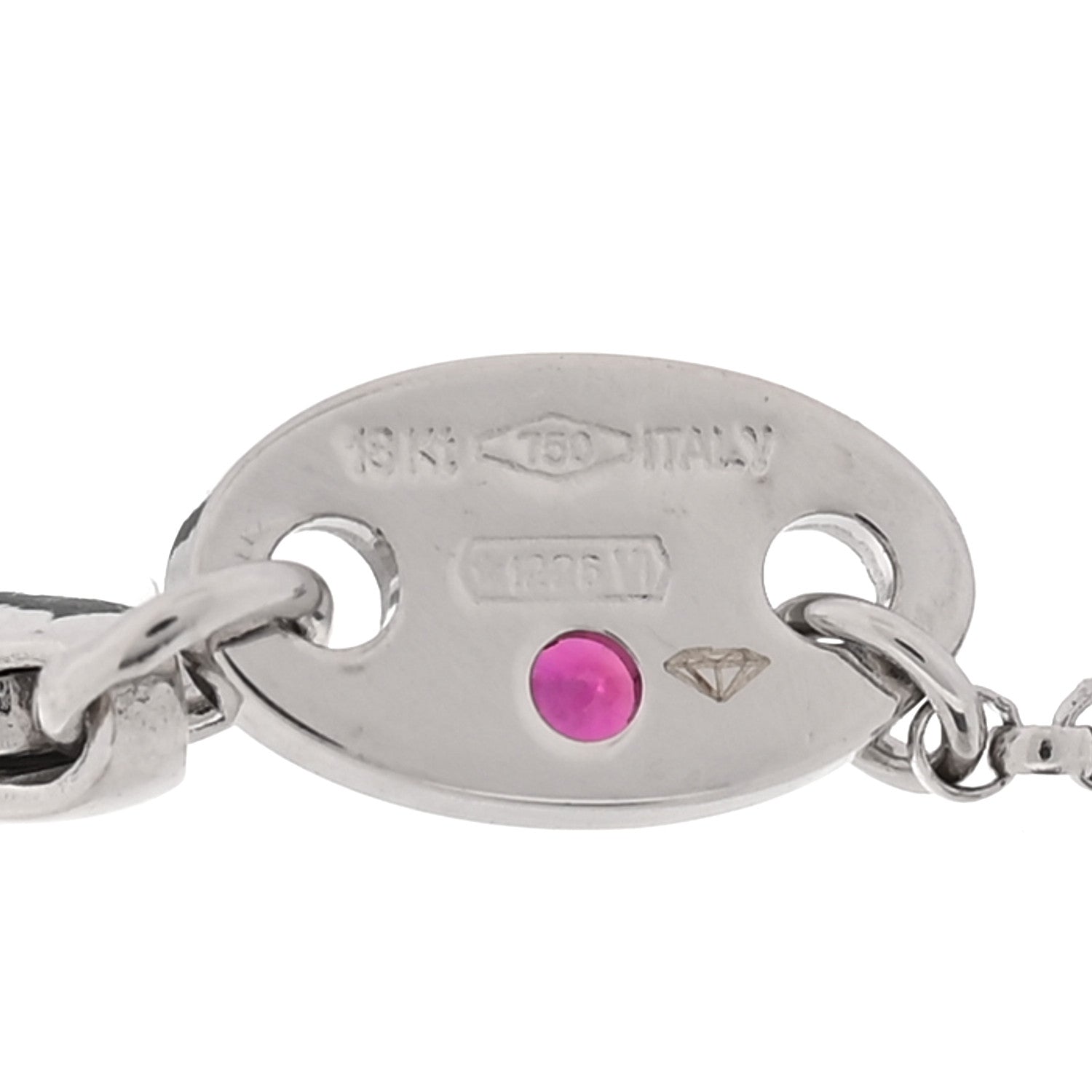 Roberto Coin 18K White Gold Diamond Verona by the Inch Bracelet 4 of 5