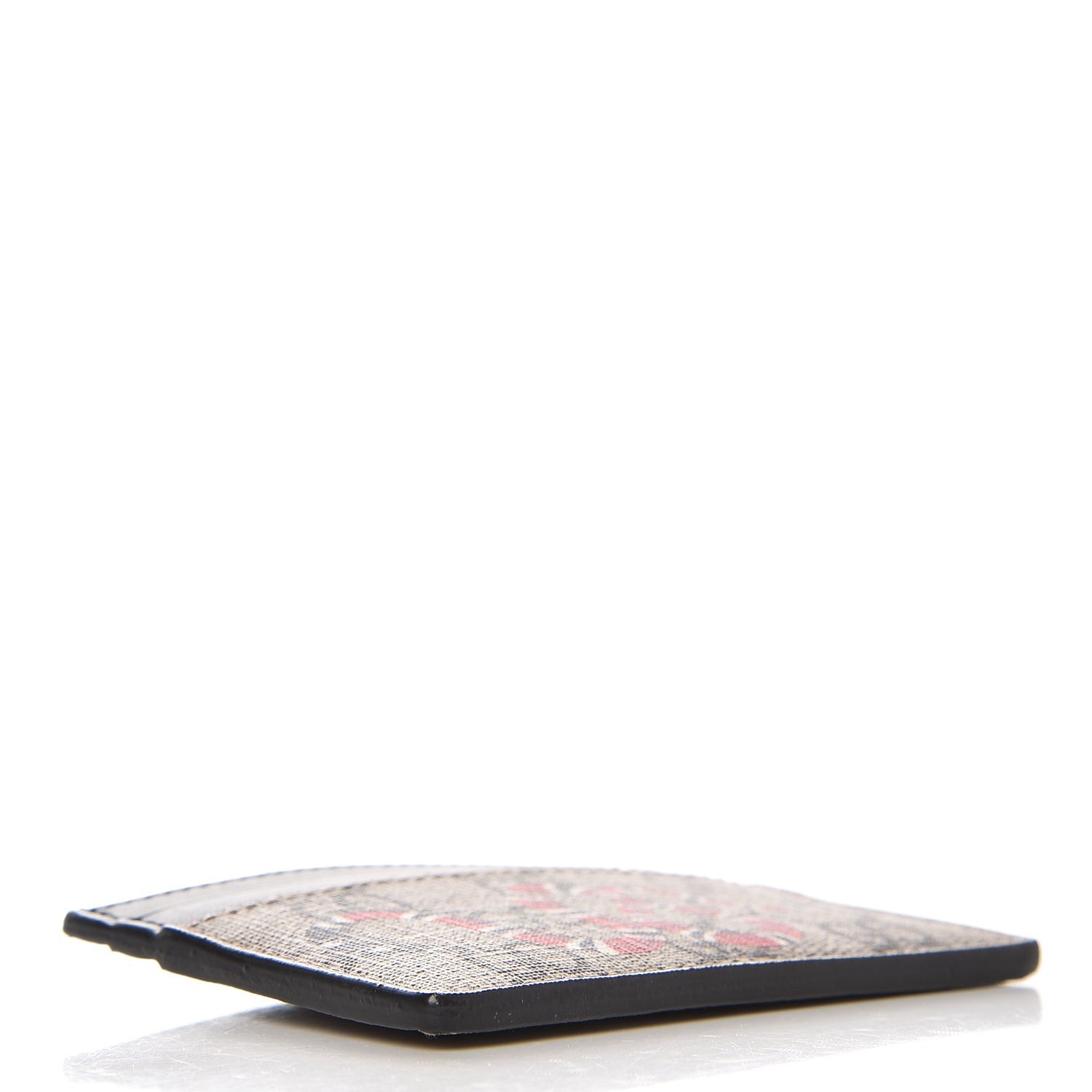 Gucci GG Supreme Monogram Kingsnake Card Holder Beige Black 4 of 6