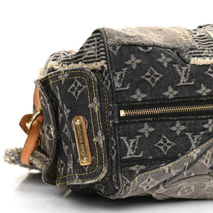 Louis Vuitton Denim Patchwork Speedy 30 Grey 8 of 13