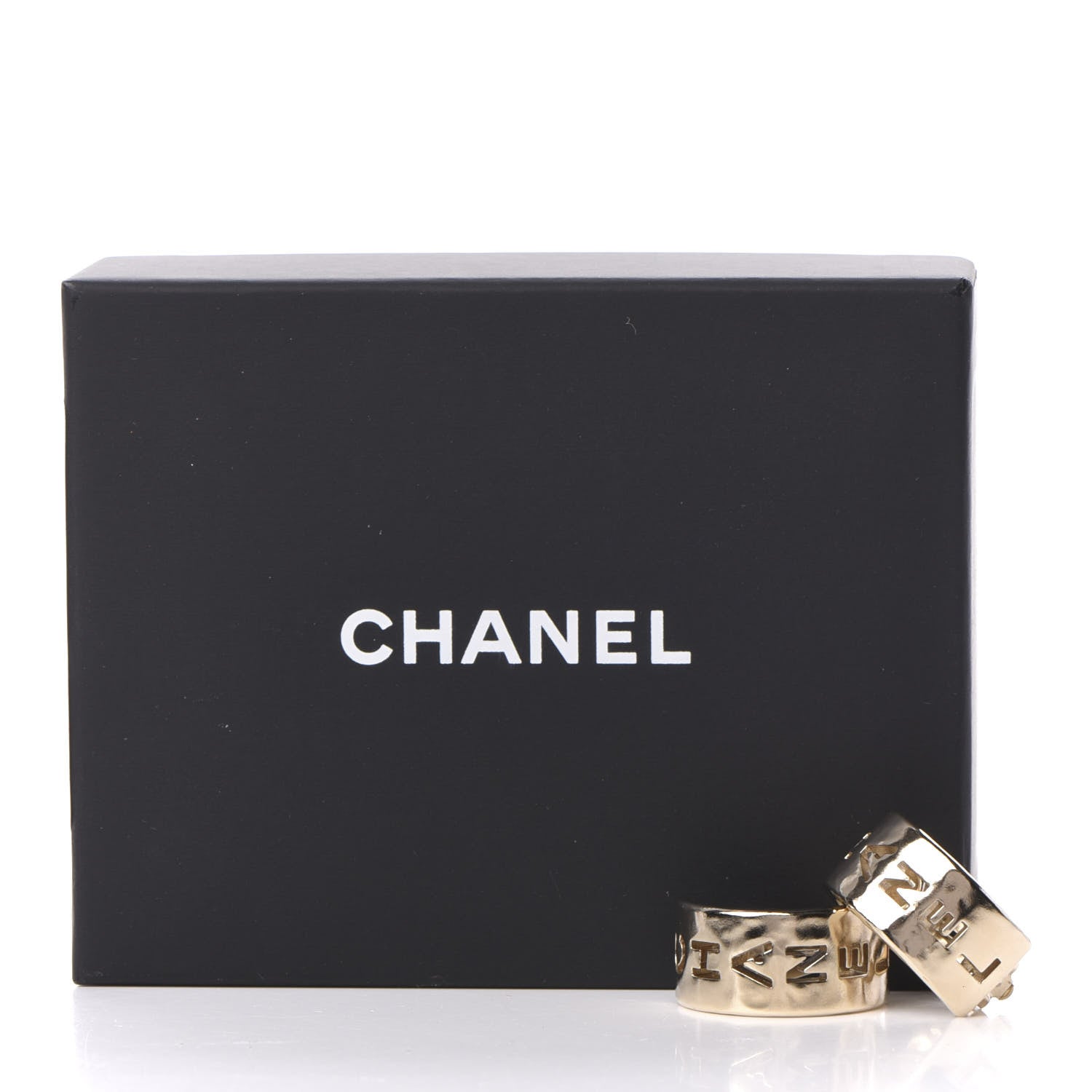 Chanel Metal Bow-tiful CC Hoop Clip On Earrings Gold 5 of 5