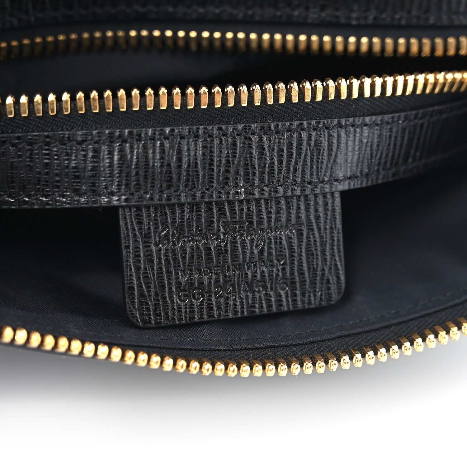 Salvatore Ferragamo Stamped Calfskin Revival 3.0 Crossbody Bag Black 6 of 8