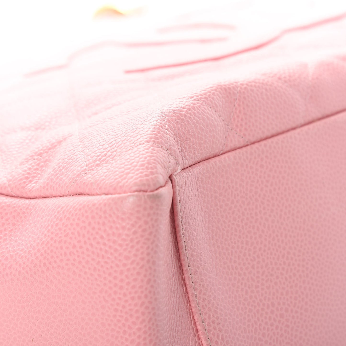 Caviar Quilted Grand Shopping Tote GST Pink