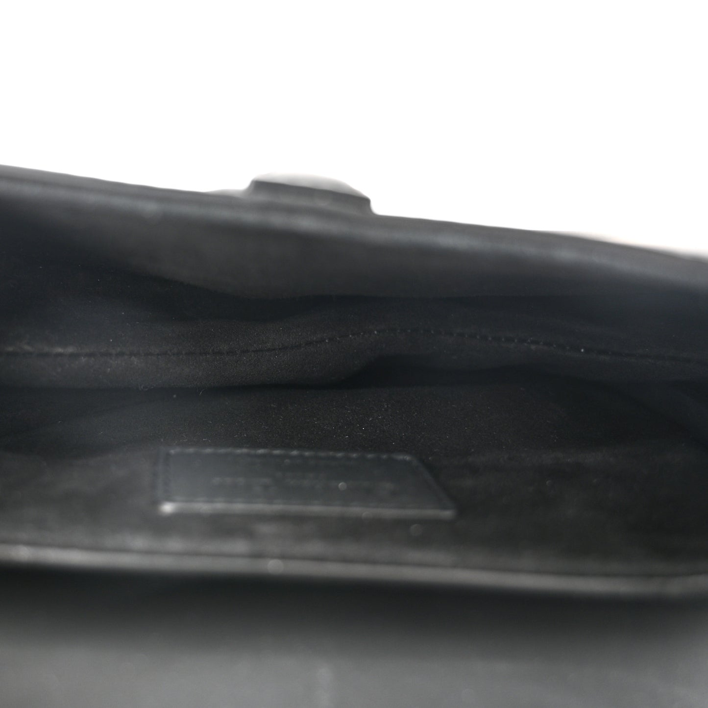 Ultra Matte Calfskin Mini Saddle Bag Black