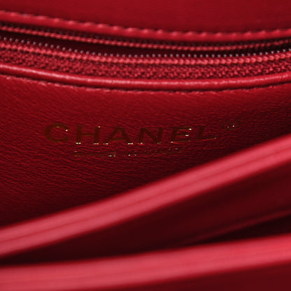 Chanel Lambskin Quilted Small Trendy CC Flap Dual Handle Bag Dark Pink 6 of 9