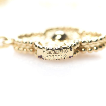 Van Cleef & Arpels 18K Yellow Gold 10 Motifs Vintage Alhambra Necklace 5 of 6
