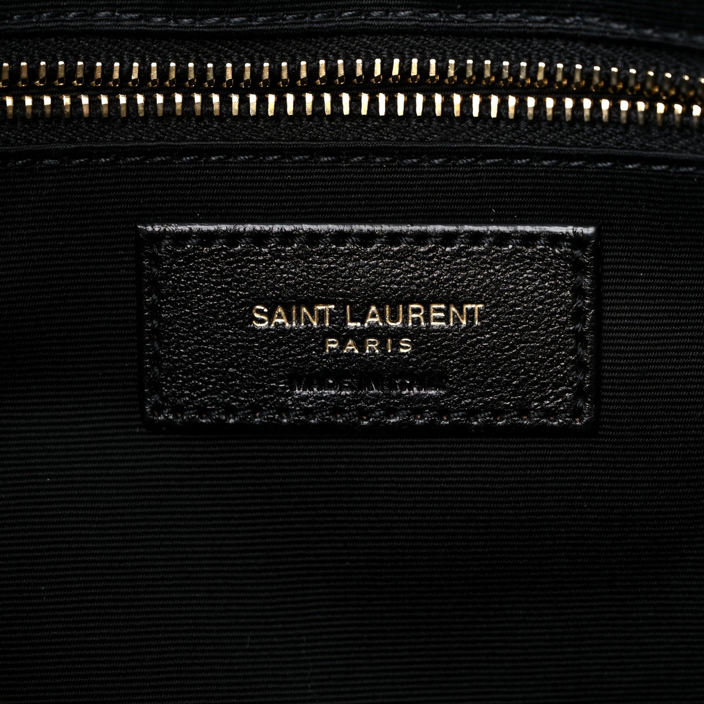 Calfskin Y Quilted Monogram Large Loulou Chain Satchel Black