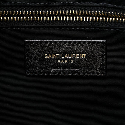 Saint Laurent Calfskin Y Quilted Monogram Large Loulou Chain Satchel Black 7 of 10