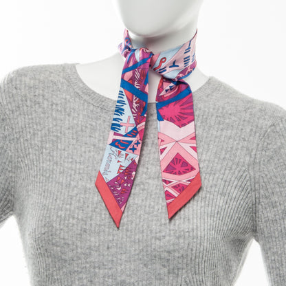 Hermes Silk Le Nombre D'Or Twilly 2 of 4