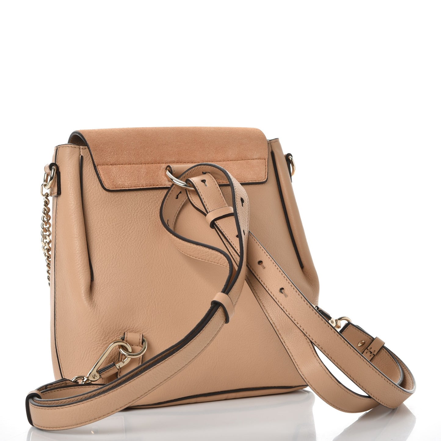 Suede Calfskin Medium Faye Backpack Blushy Pink