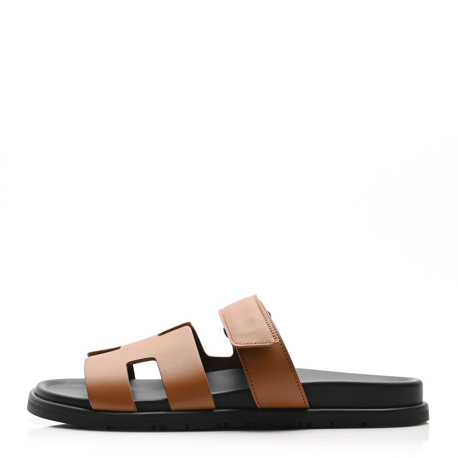 Hermes Calfskin Womens Chypre Sandals 40 Naturel 1 of 9